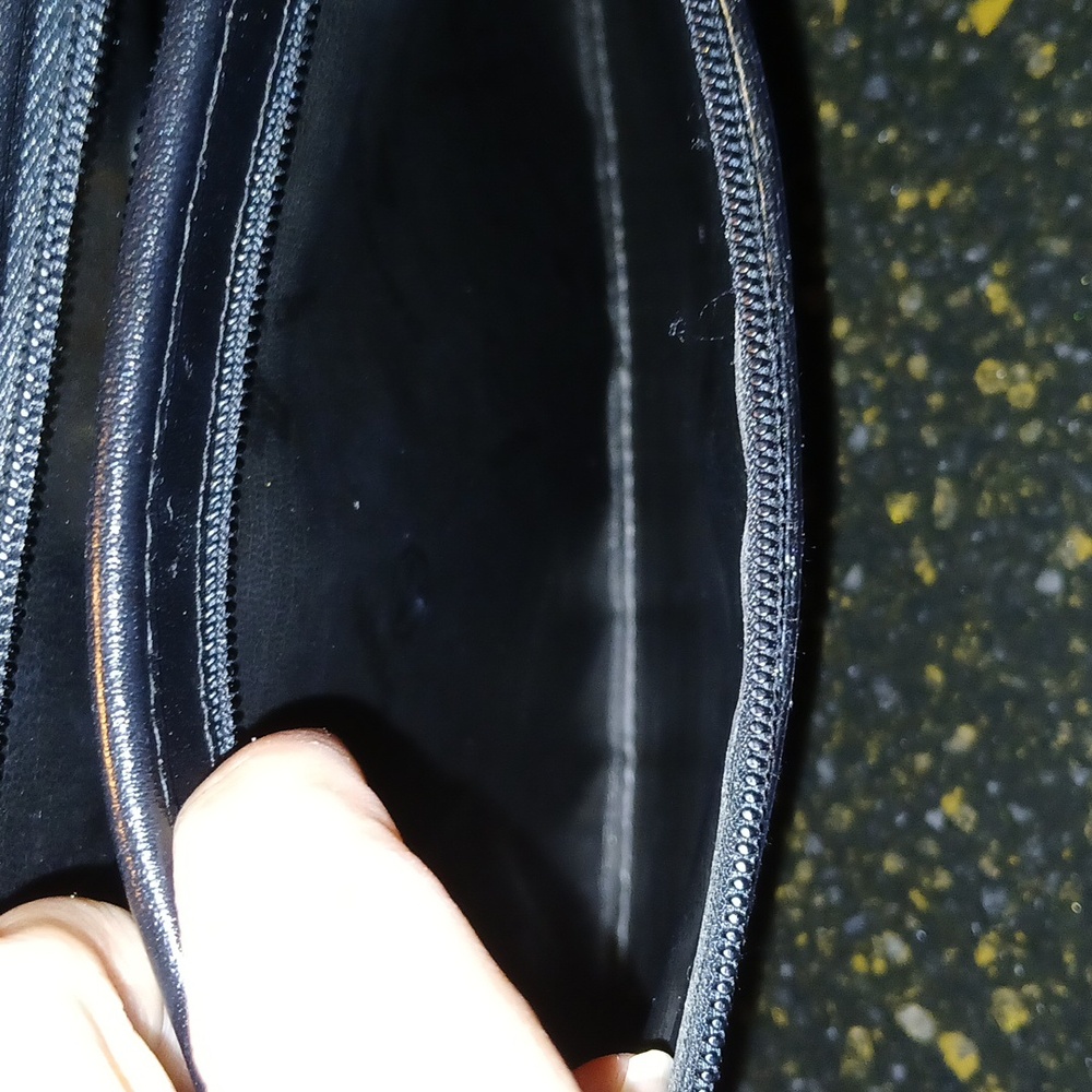 Valentino Black Clutch with Gold Accents - Picture 4 of 9